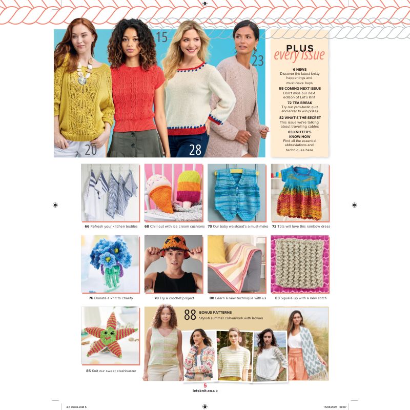 🌸 Let’s Knit – June 2025 (Issue 209) Single issue | Ships free across UK (3–5 days)