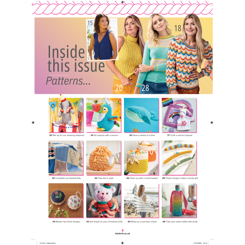 ☀️ Let’s Knit – August 2025 (Issue 211) Single issue