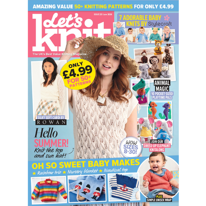 Let’s Knit – June 2026 Issue (221): Single issue