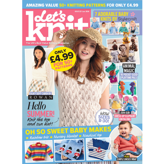 Let’s Knit – June 2026 Issue (221): Single issue