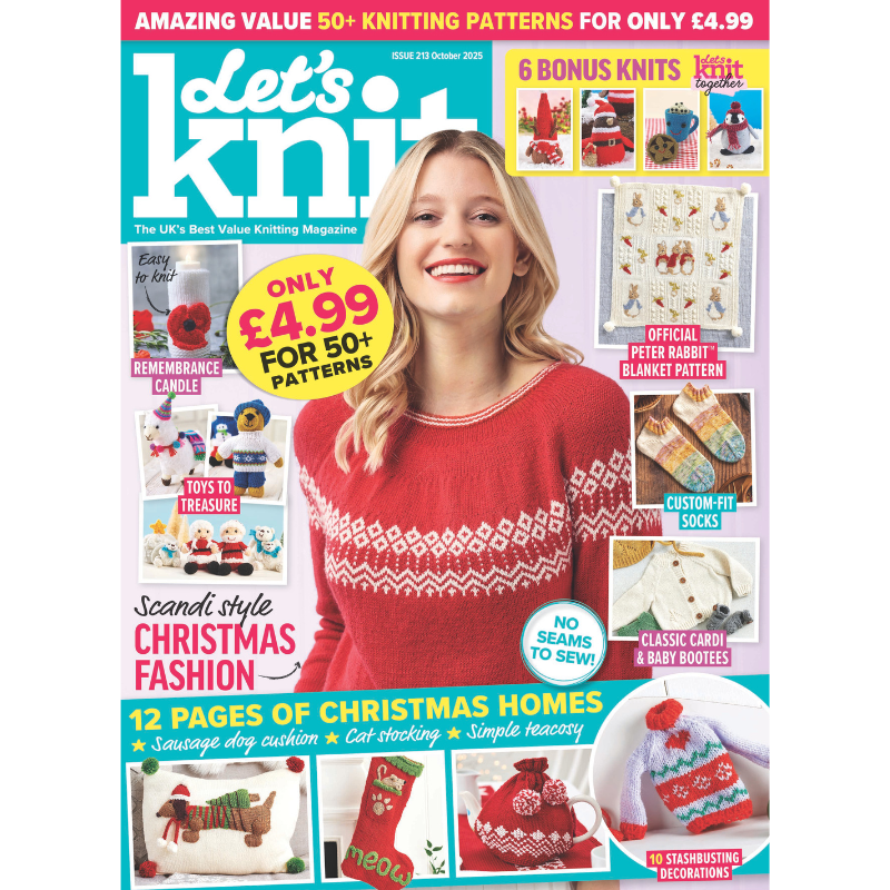 🎄 Let’s Knit – October 2025 Issue (213): Scandi Christmas Special Single issue