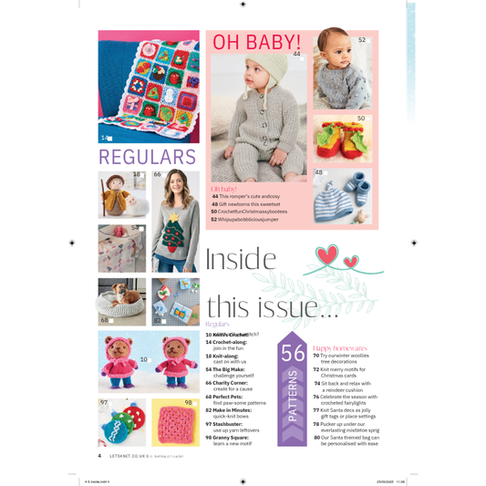 🎄 Let’s Get Crafting – Issue 153: Christmas Edition Single issue | Ships free across the UK (3–5 days)