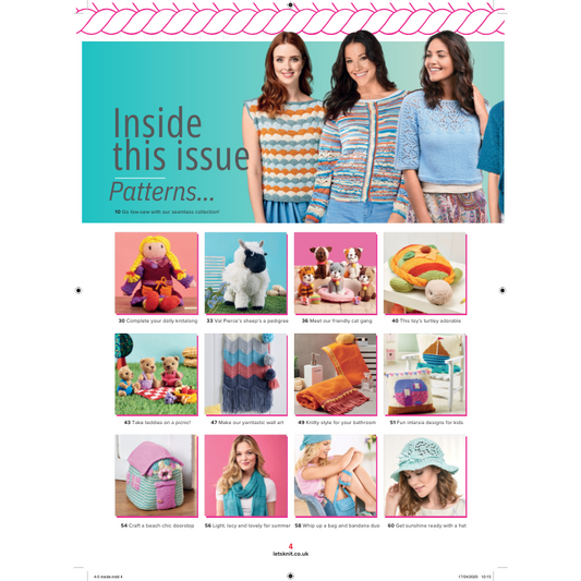 ☀️ Let’s Knit – May 2025 (Issue 208) Single issue | Ships free across UK (3–5 days)