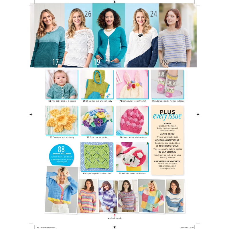 🌷 Let’s Knit – March 2025 (Issue 206) Single issue