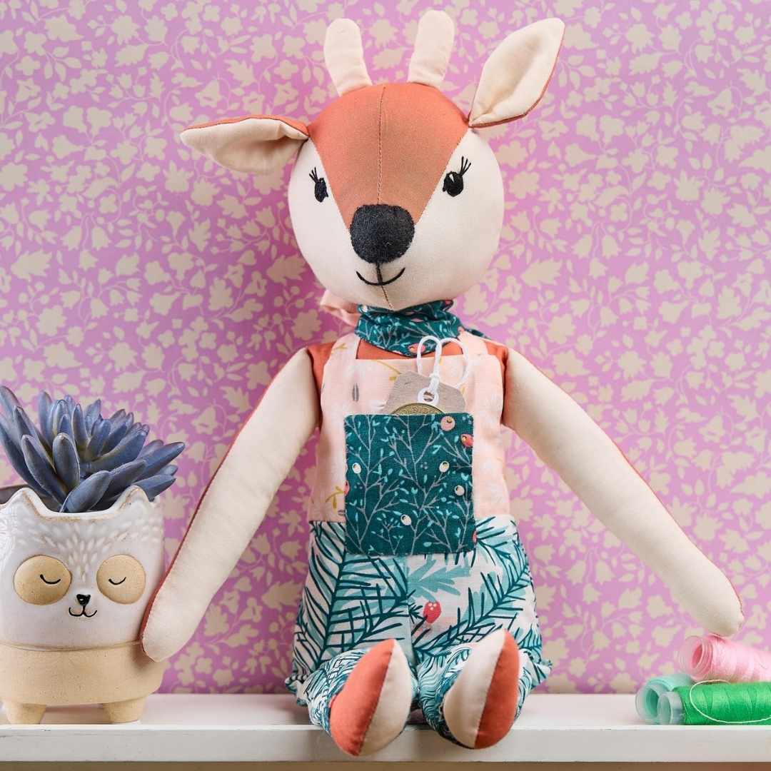 Declan Deer Toy Sewing Pattern | Dressimal Series