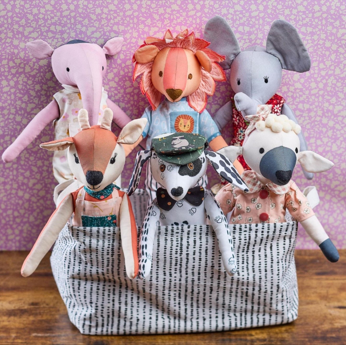 Eloise Elephant Toy Sewing Pattern | Dressimal Series