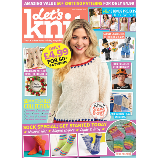 Let’s Knit – June Issue Single issue | Ships free across UK (3–5 days)