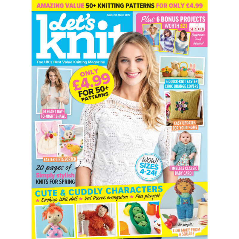 🌷 Let’s Knit – March 2025 (Issue 206) Single issue
