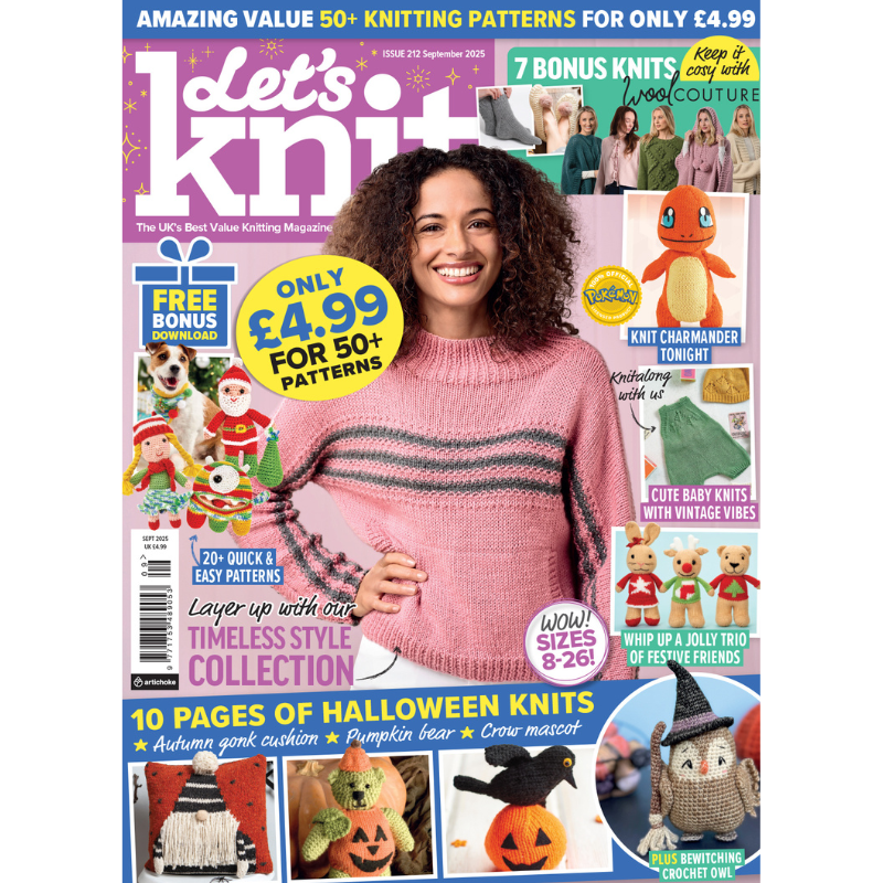 🍂 Let’s Knit – September 2025 (Issue 212) Single issue