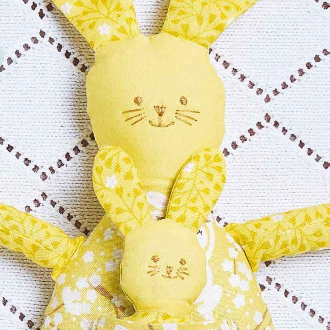 Rabbit and Bear Toy Sewing Pattern