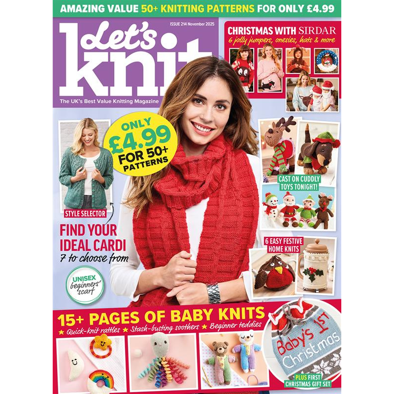 🎄 Let’s Knit – November 2025 Issue (214): Single issue