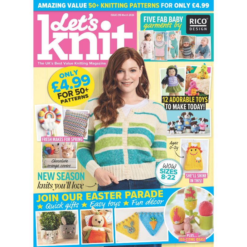 🎄 Let’s Knit – March 2026 Issue (218): Single issue