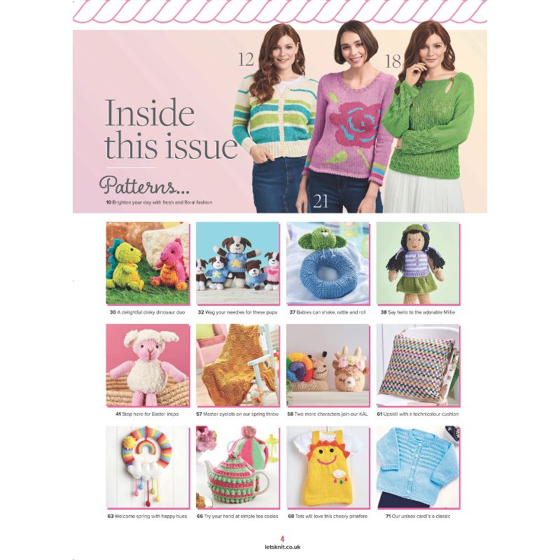 🎄 Let’s Knit – March 2026 Issue (218): Single issue