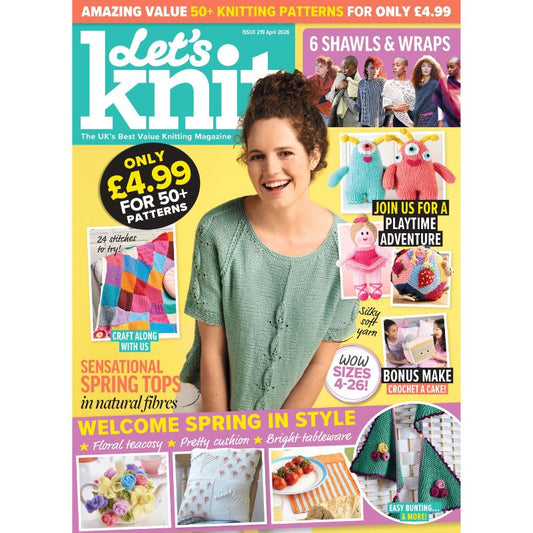 🎄 Let’s Knit – April 2026 Issue (219): Single issue