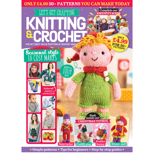 🎄 Let’s Get Crafting – Issue 153: Christmas Edition Single issue | Ships free across the UK (3–5 days)