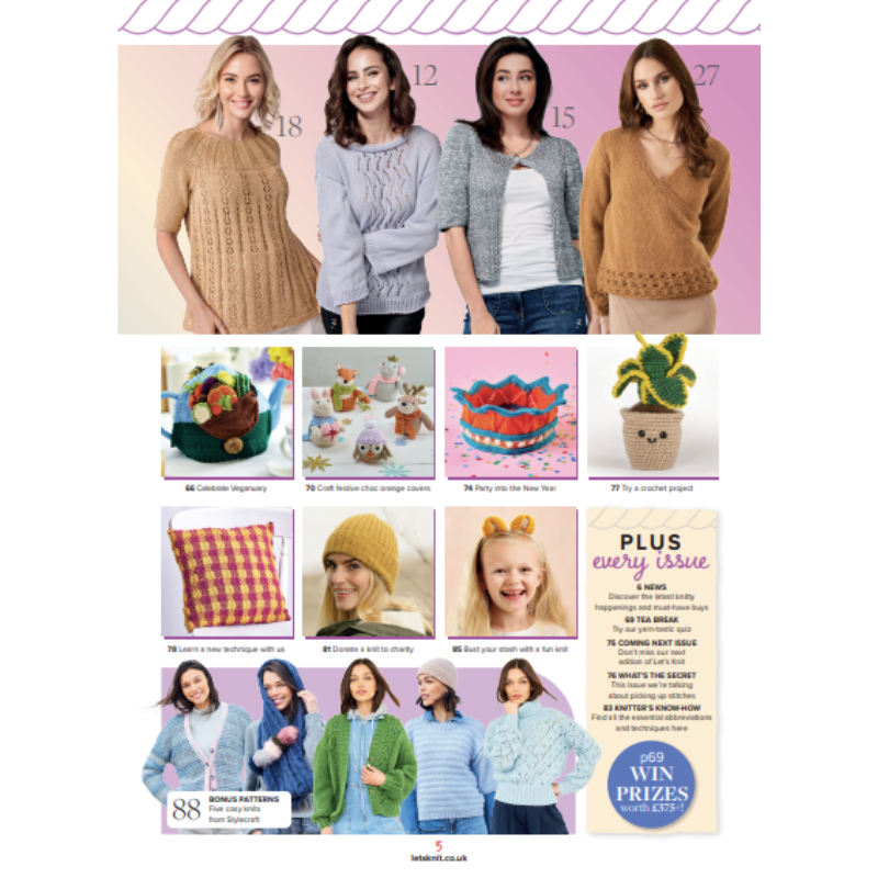 🎄 Let’s Knit – December 2025 Issue (215): Single issue